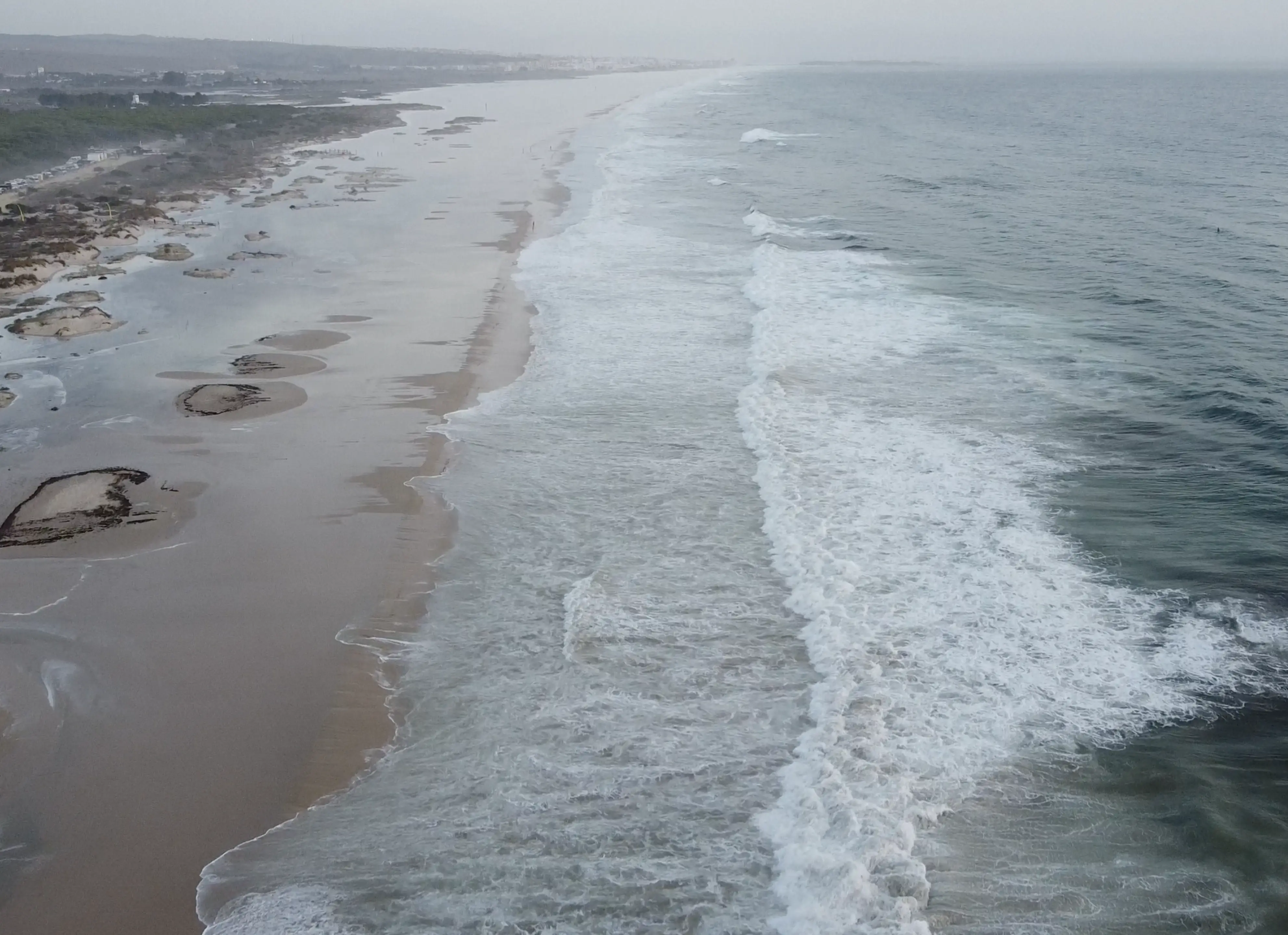 Küste eines Strandes am Ozean